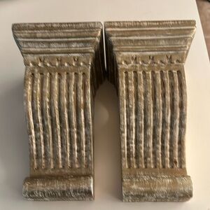 Set of two drapery scones